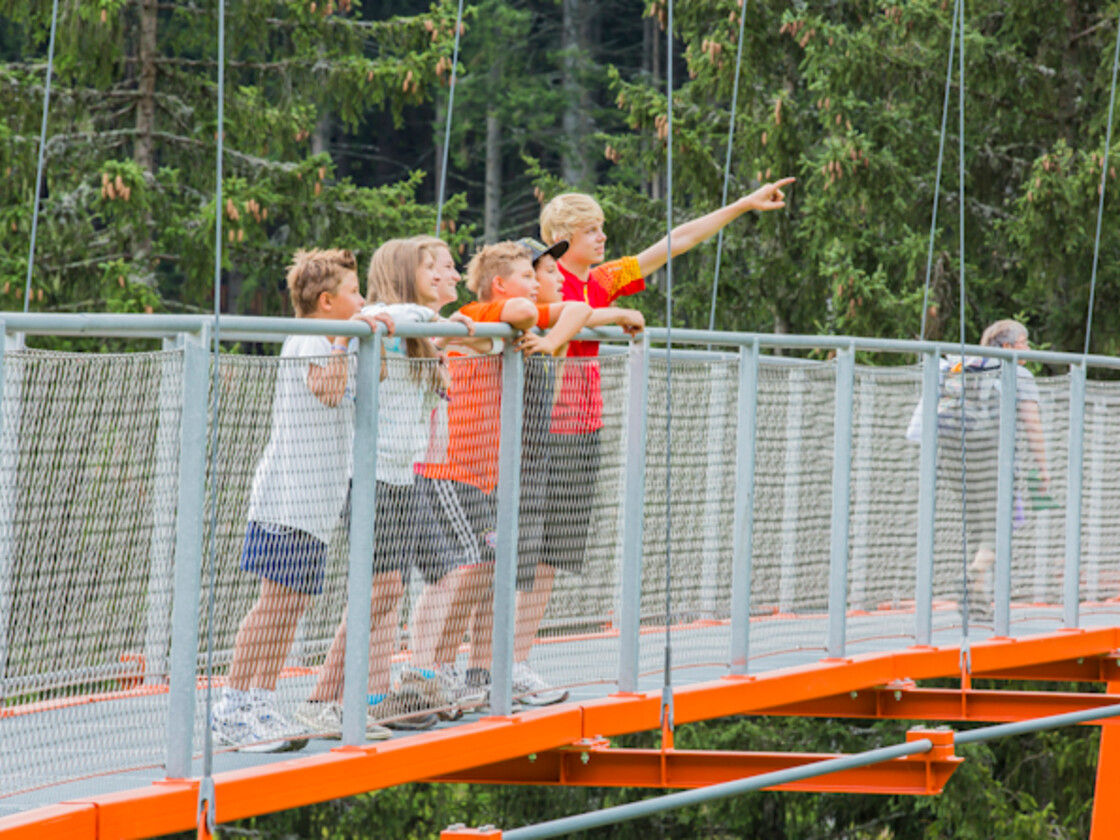 Baumzipfelweg Glemmtal Kinder am Baumzipfelweg Glemmtal