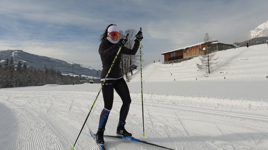 Steffi auf der Nachtloipe Leogang  | © Saalfelden Leogang Touristik GmbH