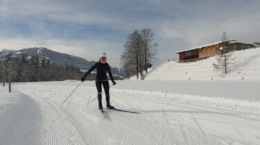 Steffi beim Langlaufen | © Saalfelden Leogang Touristik GmbH