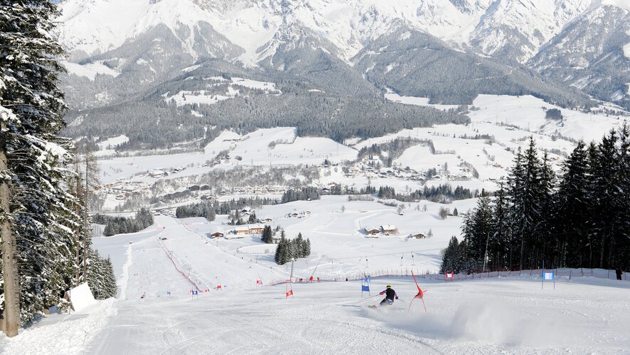 Ski-Training am Hinterreit Lift in Saalfelden | © Familie Hörl