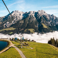 © Michael Geißler Talblick aus der Gondel in Saalfelden-Leogang | © Michael Geißler