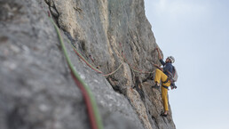 klettern in Leogang | © Sportalpen Kletterer am Felsen in Leogang | © Sportalpen