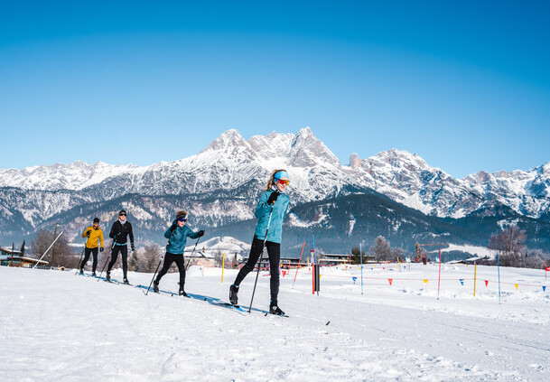 Nordic Park in Saalfelden | © Michael Geißler Langläufer im Nordic Park in Saalfelden Leogang | © Michael Geißler