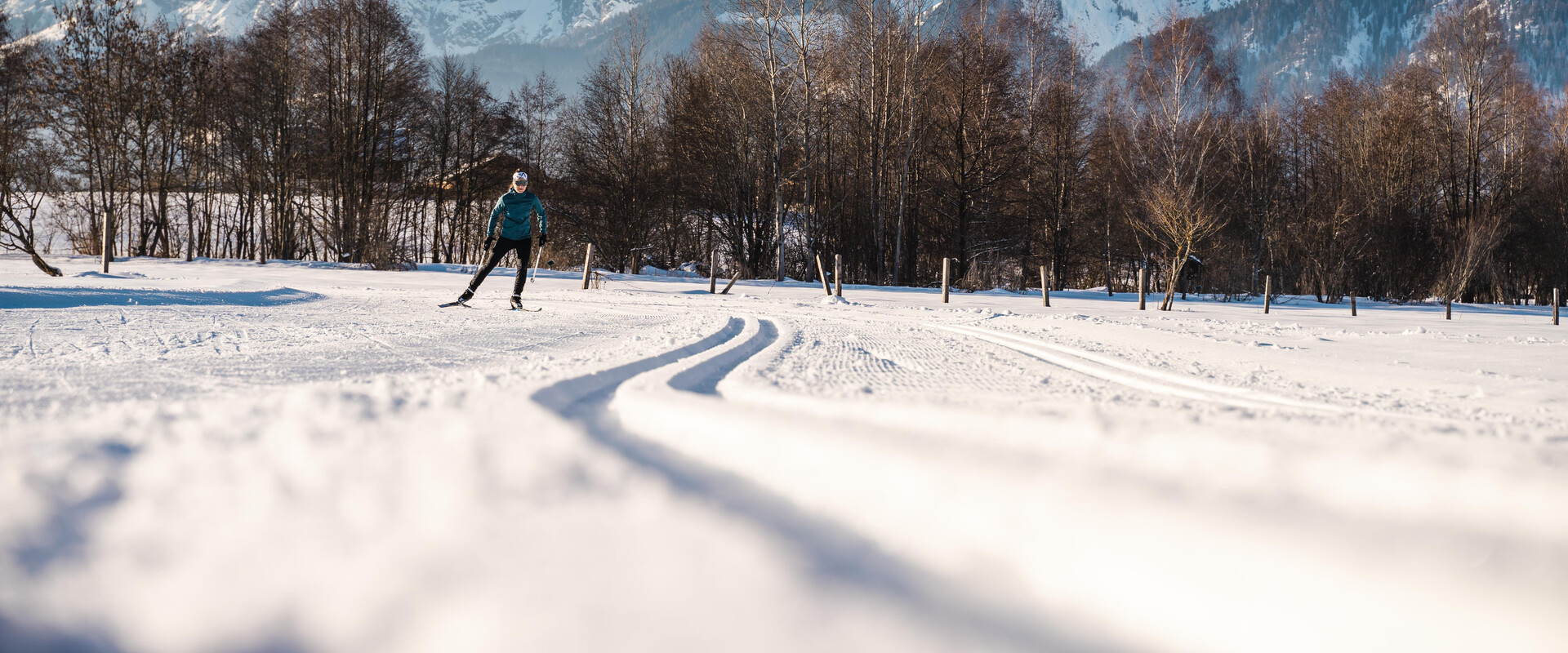 Langläuferin auf der Loipe in Saalfelden-Leogang | © Michael Geißler