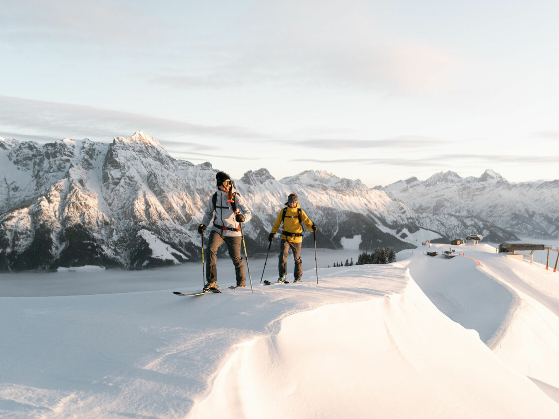 Skitourengeher abseits der Pisten in Saalfelden-Leogang | © Moritz Ablinger