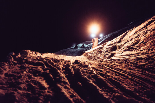 Night tobogganing in Saalfelden-Leogang