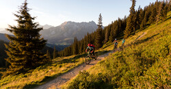 Mountain biking in evening ambience | © Klemens König