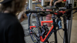 Werkstatt im Bikepark Leogang