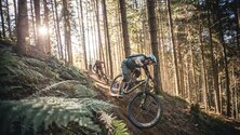 Mountainbiker auf dem Schwarzleo-Trail in Saalfelden Leogang | © Moritz Ablinger