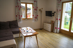 Lounge with door to terrace