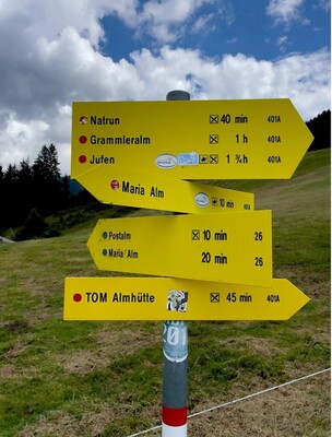 Wandern Wohin man will ...
