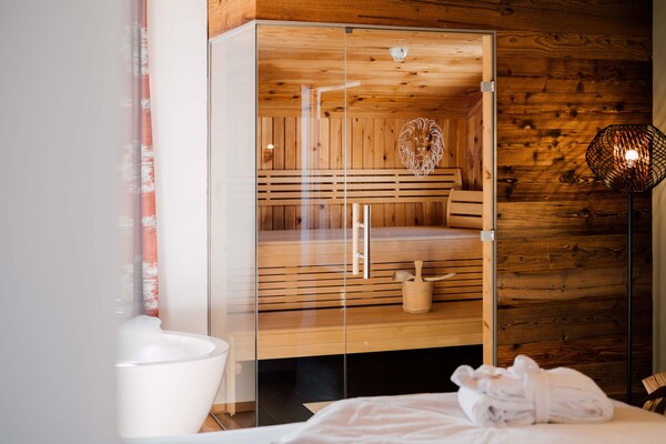 Sauna in Lebe Frei Suite Superior Sauna in Lebe Frei Suite Superior