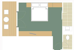 Skizze Doppelzimmer Klassik