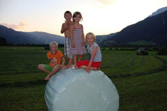 DSC00801Kinder am Siloballen