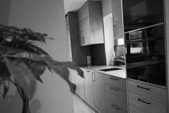 Küche schwarz weiß