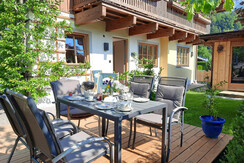 wooden terrasse in the garden wooden terrasse in the garden