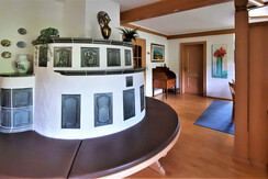 Traditional tiled stove living room EschenWald Traditional tiled stove living room EschenWald