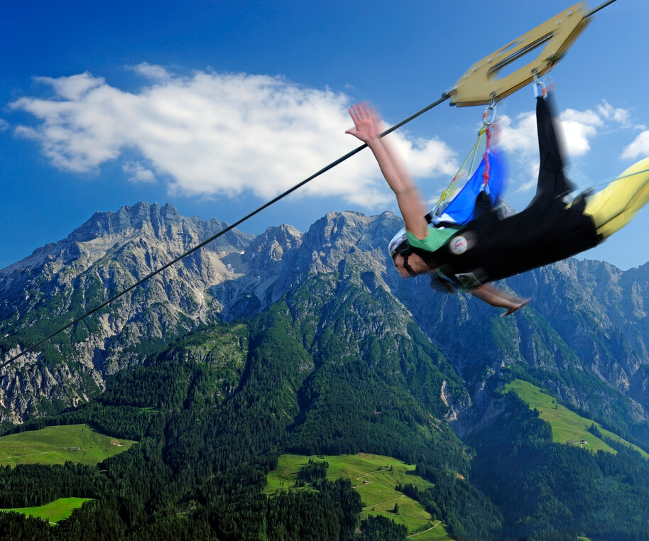 Flying Fox XXL Leogang | © Flying Fox XXL Jochen Schweizer Fotoshooting | © Flying Fox XXL