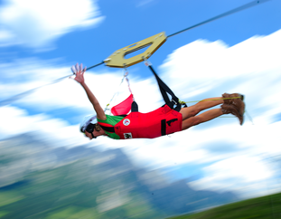 Flying Fox XXL Leogang | © Flying Fox XXL Jochen Schweizer Fotoshooting | © Flying Fox XXL