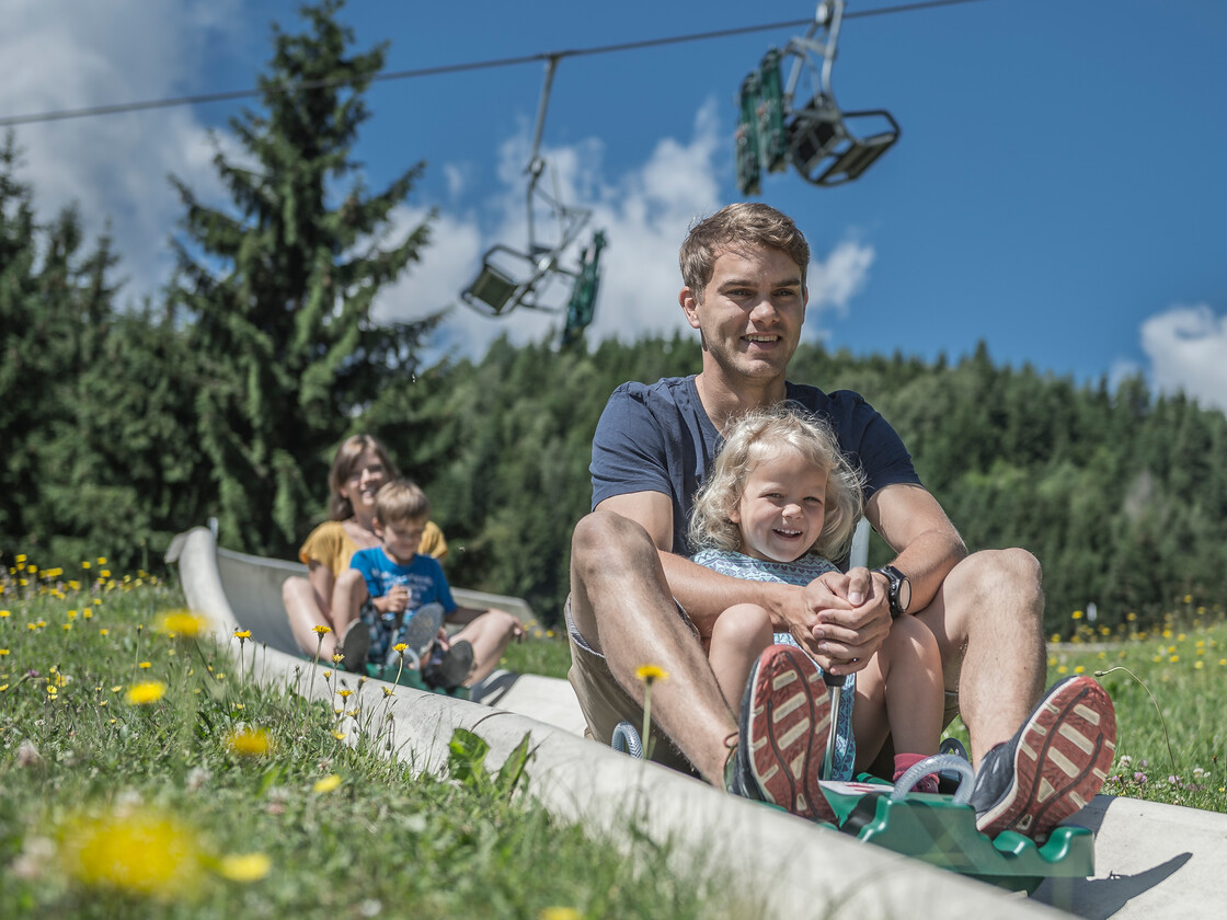 Sommerrodelbahn Biberg | © Creatina Family at summer tobogganing at Biberg | © Creatina