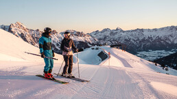 Skifahren am Asitz in Leogang | © Michael Geißler Skifahrer auf den Pisten am Asitz | © Michael Geißler