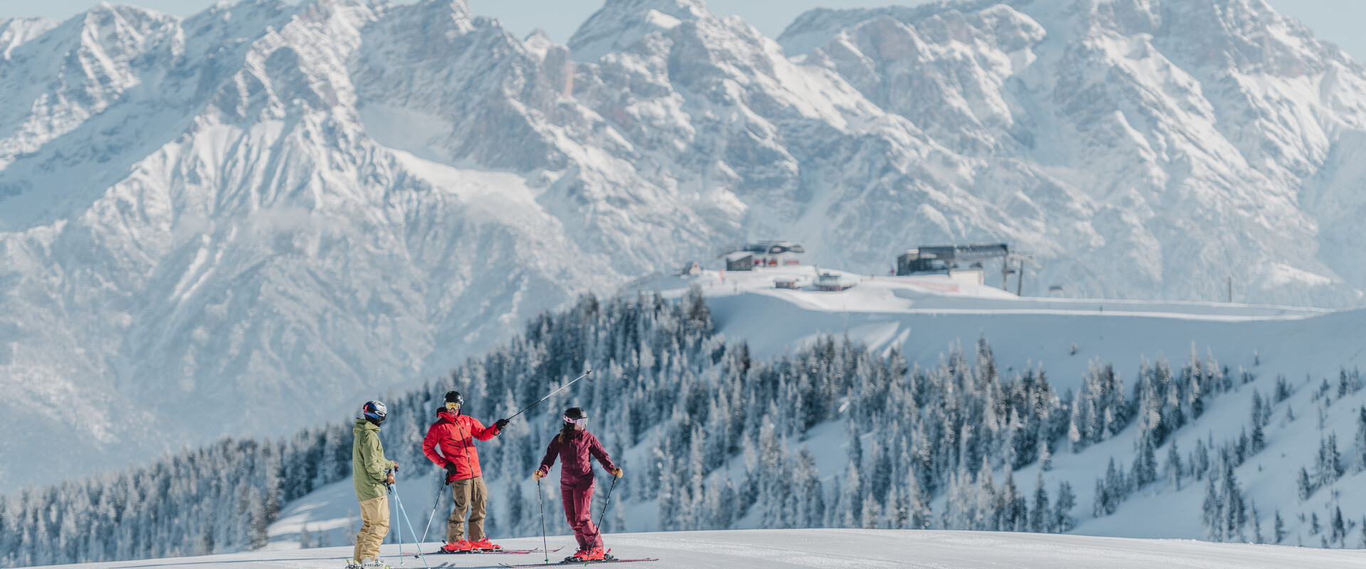 Skier on the ski slope in Skicircus | © Sebastian Marko, Markus Landauer